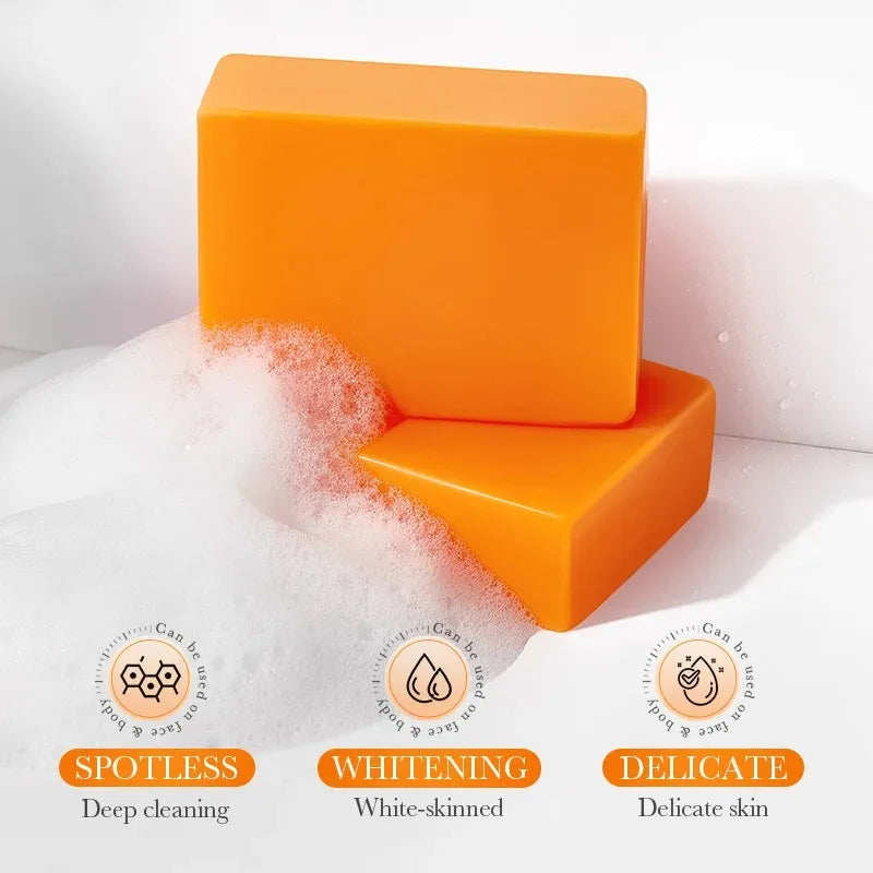Sadoer Kojic Acid Facial Soap Face Wash Foam Facial Cleanser Moisturizing Hydrating Oil Control Body Bathing Handmade Soap Vue