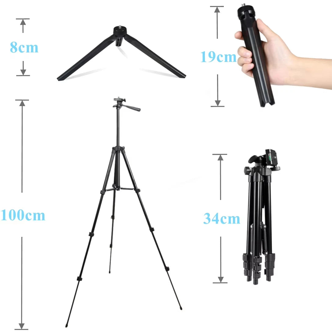RGB Ring Light Lamp Ring Round With Remote Control For Smartphone Mobile Led Video Light Ring Make Youtube Photographic Lighting Vue