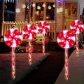 Solar Lights Outdoor Christmas Lollipop Lamp LED Garden Decoration Waterproof Landscape Halloween Lights Lamps Home Balcony Vue ROSE 5 LED
