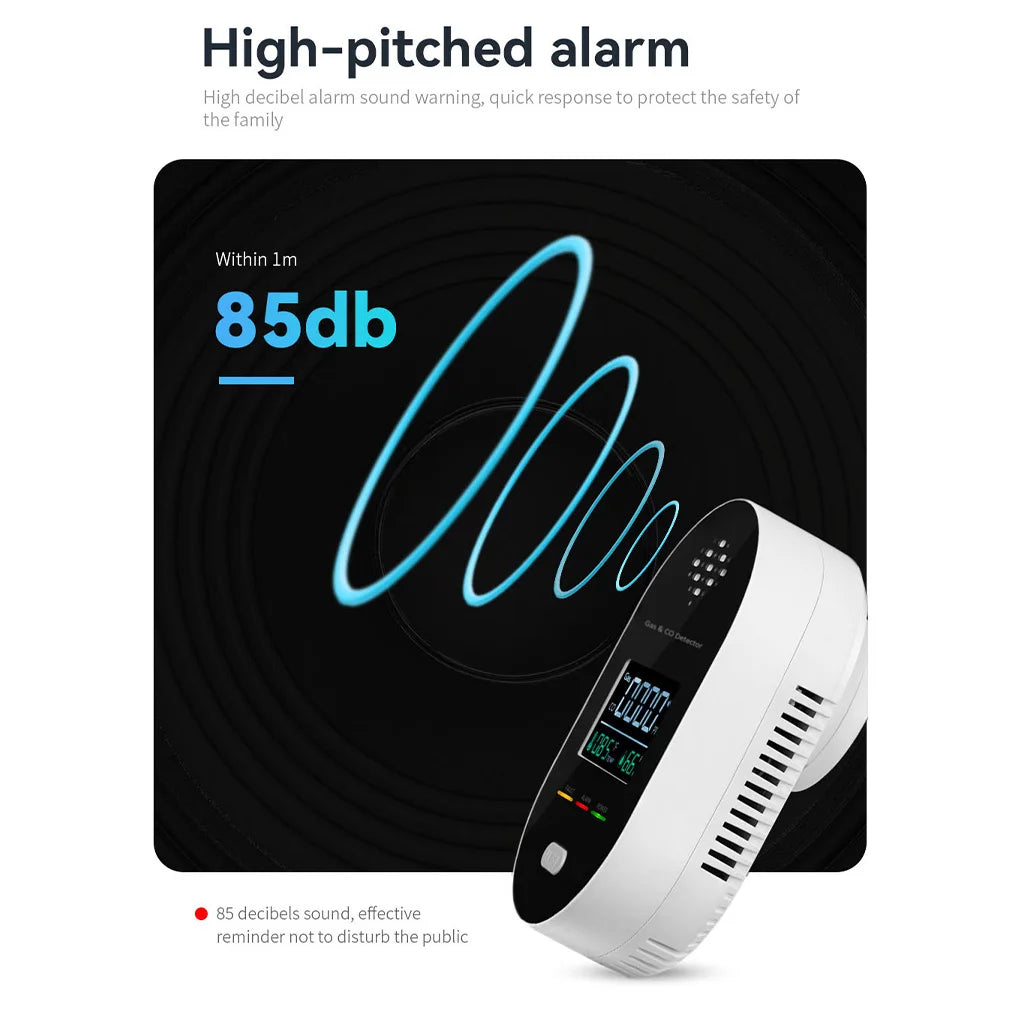 XY-CGTW01 Mini CO Detector Portable Carbon Monoxide Tester Multifunctional Air Quality Monitor Temperature and Humidity Meter Vue