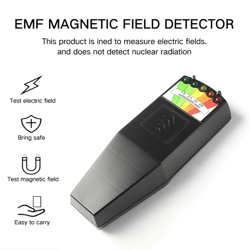K2 EMF Gauss Meter – 5-LED Electromagnetic Field Detector EMF Gauss Meter Vue