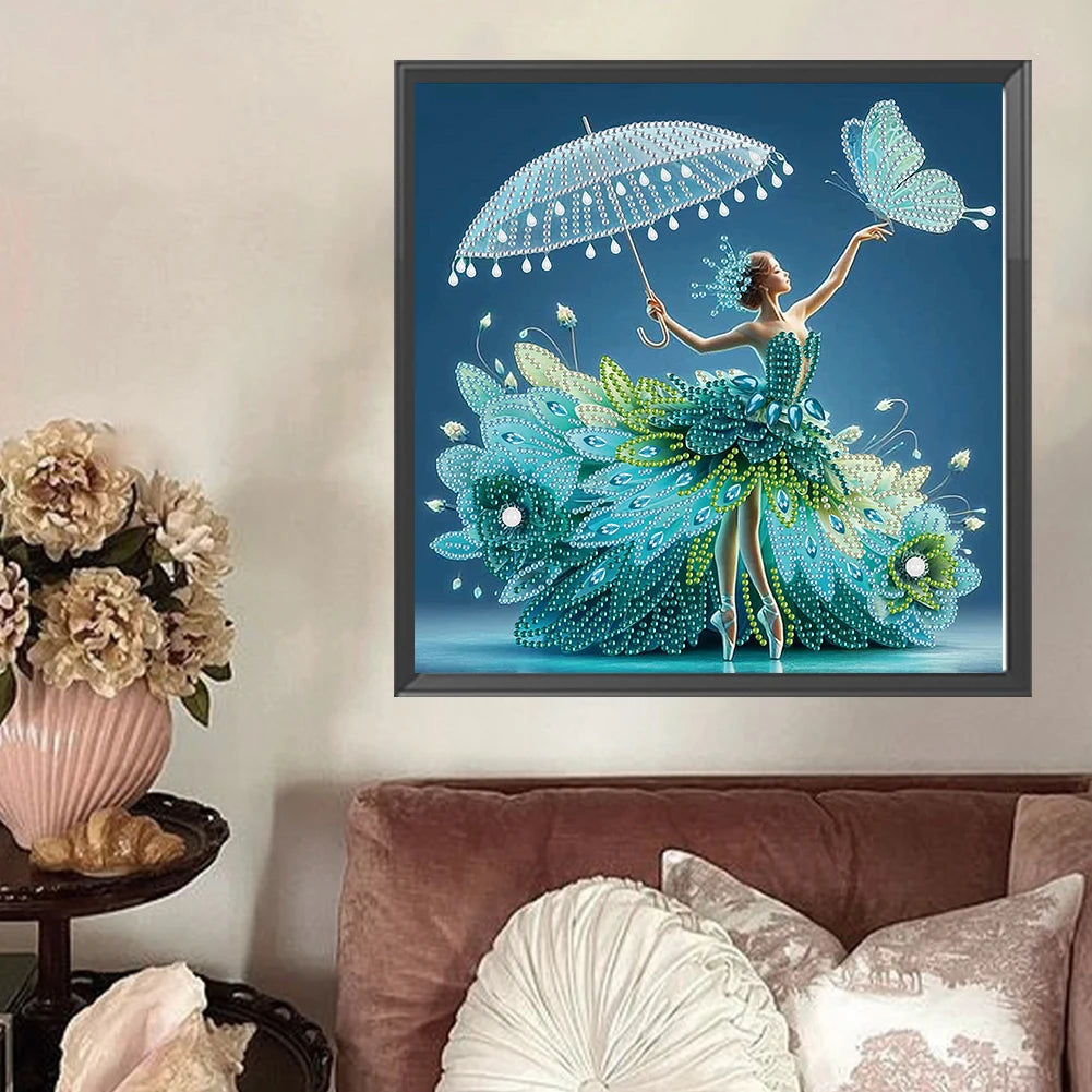 5D DIY Diamond Painting Kit Beauty Girl 30x30cm | Gift Idea Diamond Painting Kit Vue