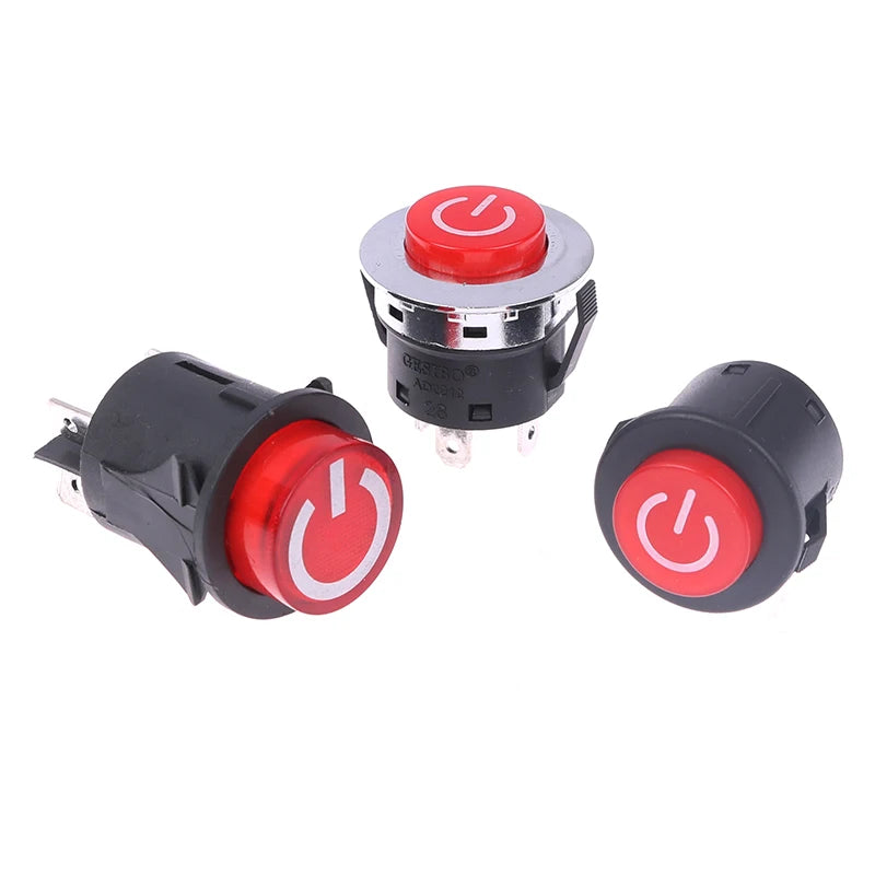 One Button Start Switch For Children's Electric Car 3-pin Power Switch For Baby Battery Car Vue