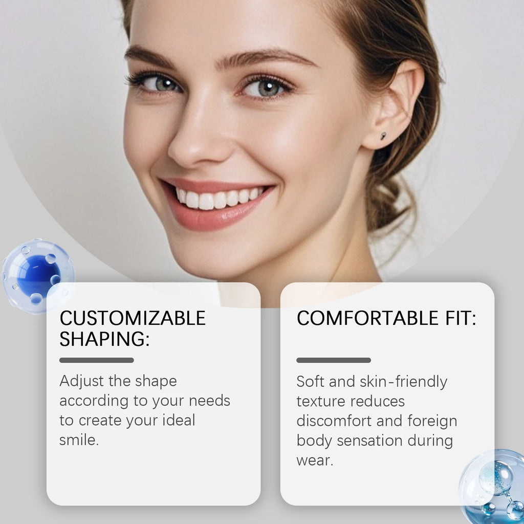 Solid Dental Gel, Natural Appearance, Comfortable Fit, Beautiful Teeth Modification, Daily Portable Solid Dental Gel Vue