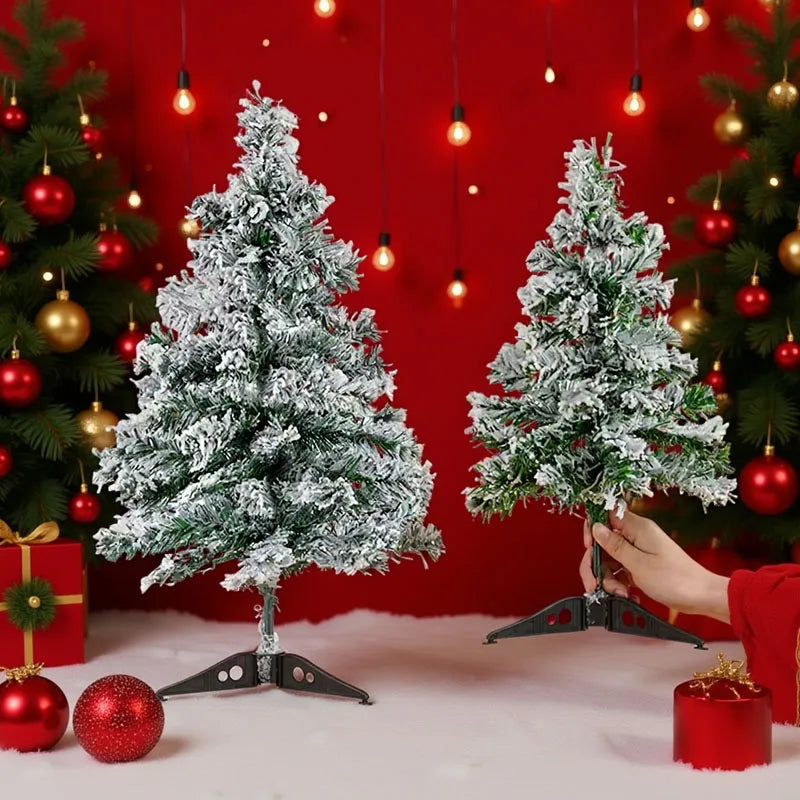 Artificial White Flocked Christmas Tree Snow Pine Decoration Tree for Holiday Party Mall Window Display and Home Winter Decor Vue