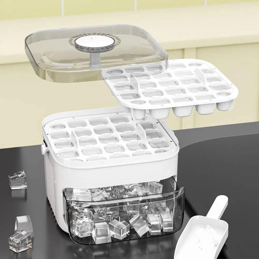 50-Cube Ice Maker Easy Press Cap Easy-press Lid Large Capacity Cube Vue