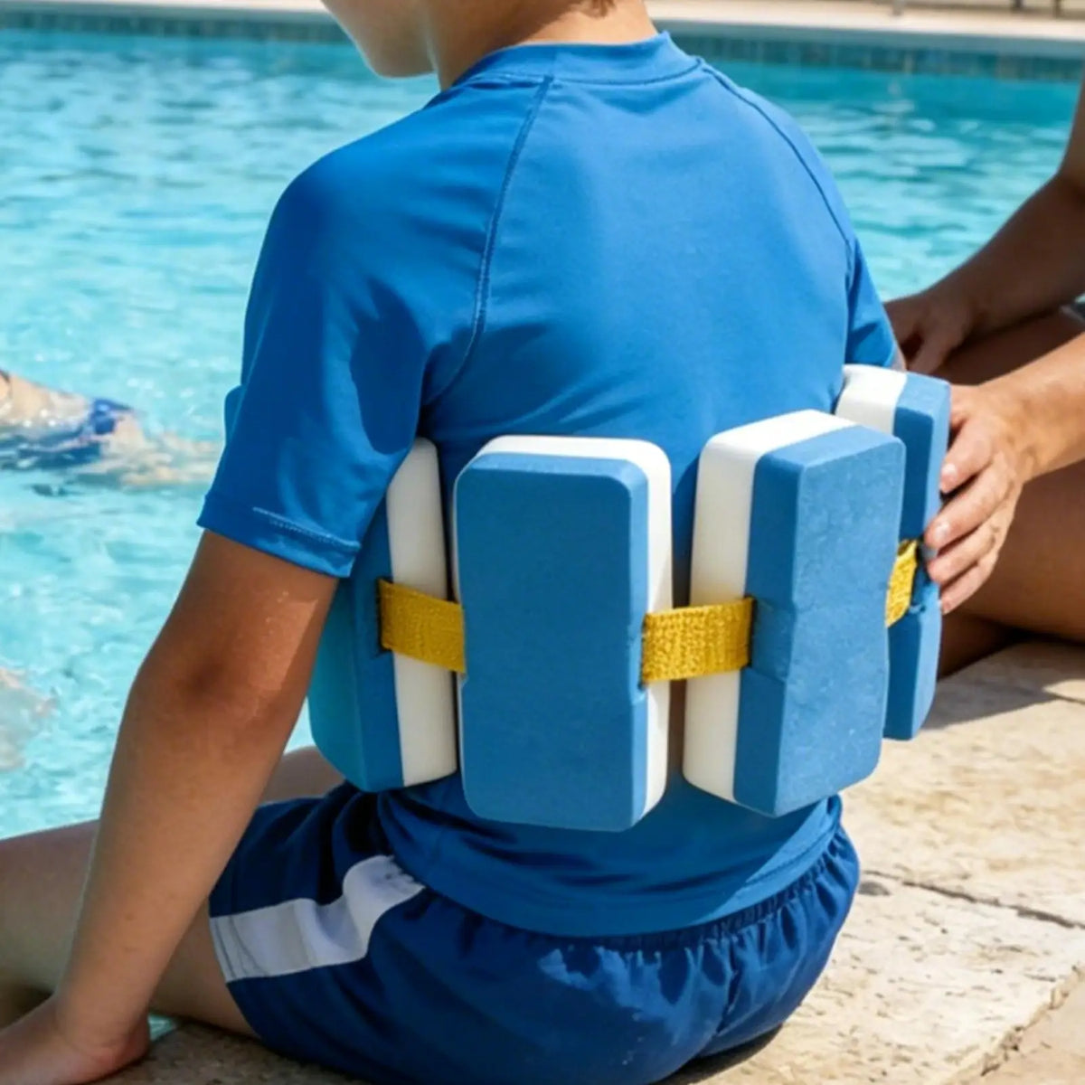 Adjustable Kids Swimming Belt Pool Training Waist Float Buoyancy Aid for Boys Girls Beach Aqua Exercise Water Aerobics Vue