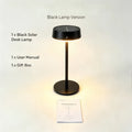 Solar Rechargeable Table Lamp, LED Ambient Outdoor Light with Dimming Function for Garden Patio Camping Home Decor Vue Warm White