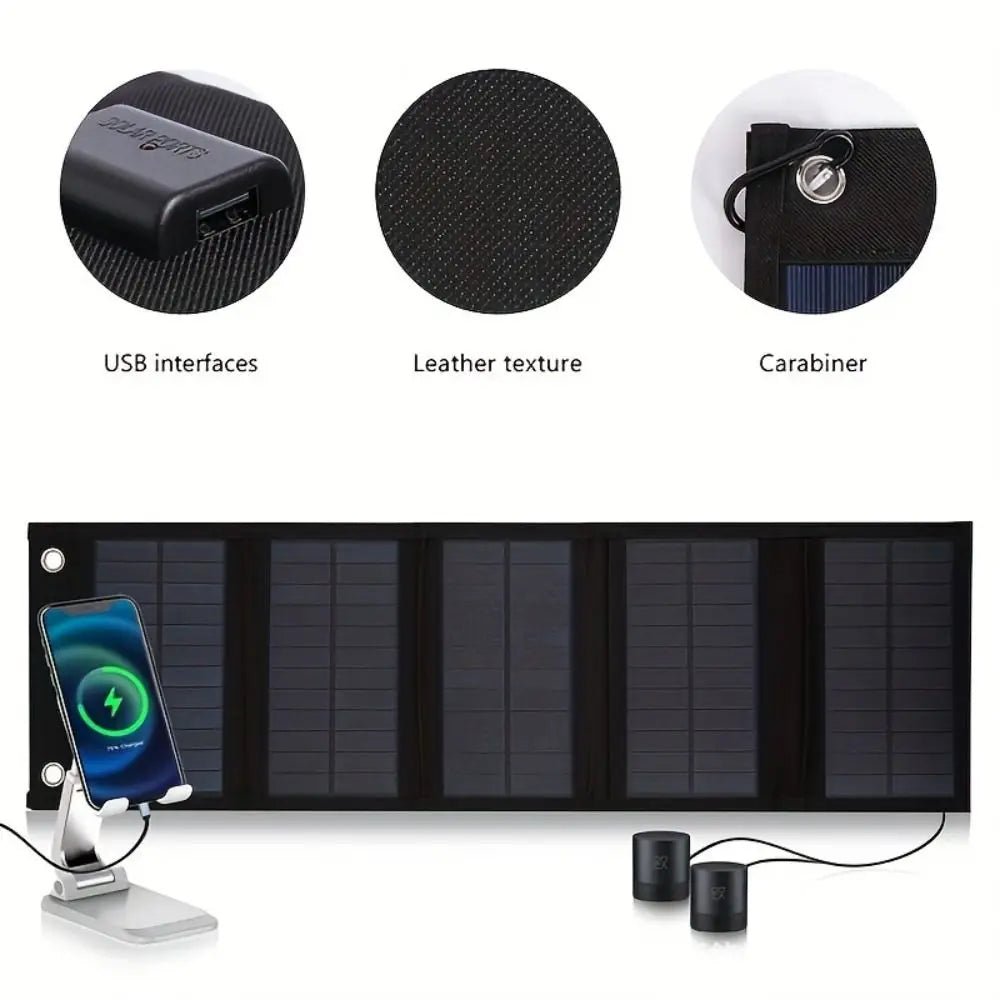 Solar Power Generation Solar Panels Portable 5V Solar Charging Panel Reliable Lasting Solar Photovoltaic Panels on Foot Vue