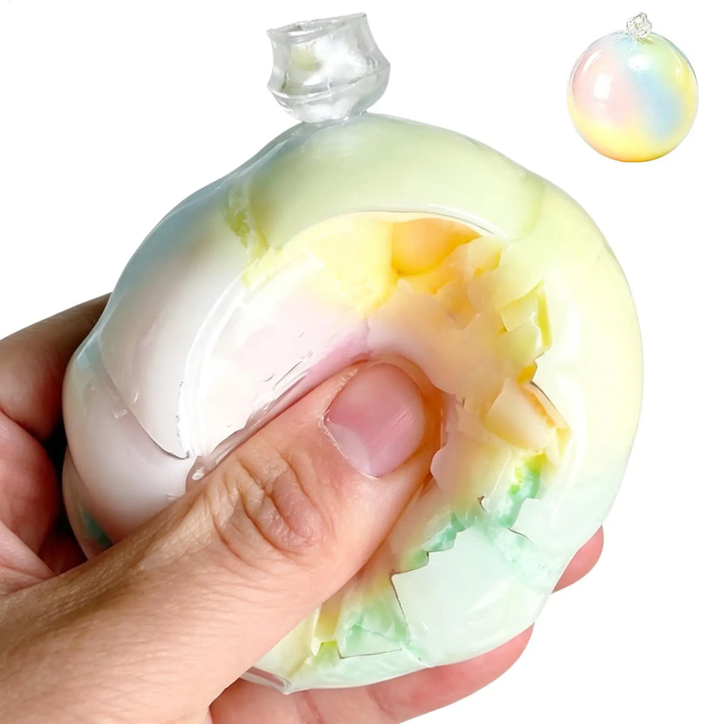 Wax Cracking Stress Ball, Crispy Crunchy Squeeze Toy, Sensory Fidget for Anxiety Relief, ASMR Calming Toy for Adults Kids Home Vue