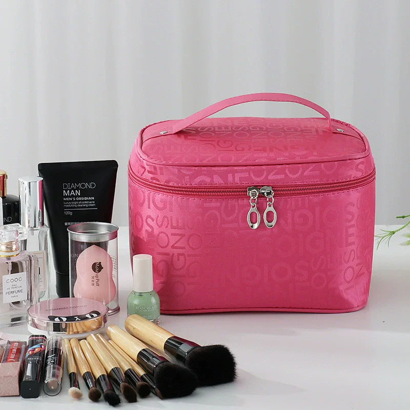 Women'S Makeup Bag Large Capacity Cosmetics Storage Bag Foldable Toilet Wash Bag Travel Essentials Handheld Cosmetic Bag Vue