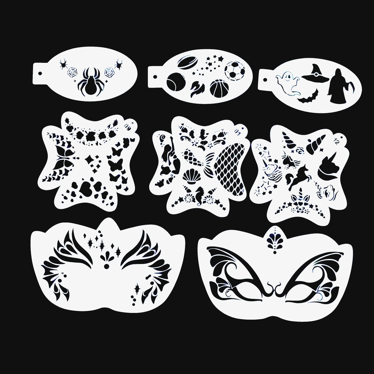 Face Painting Practice Board Copy Practice Suitable For Newcomers To Learn Washable and Reusable Body Painting Practice Template Vue KBX-8