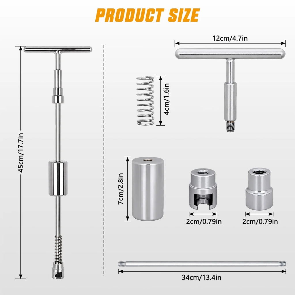 Nilight Car Dent Puller Repair Kit, Paintless Dent Removal Tool with T-Bar Slide Hammer, 2 in 1 Auto Body Dents Remover for Hail Damage Door Ding Vue A United States