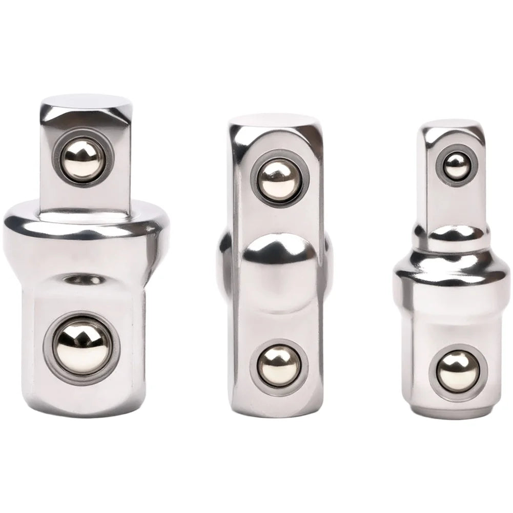3pc Socket Adapter Set 1/4 3/8 1/2 Inch Drive Converter | CR-V Steel Socket Drive Adapter Vue