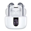 X87 Wireless Earbuds Bluetooth 5.3 HiFi LED Display 60H Wireless Earbuds Vue X87pro White