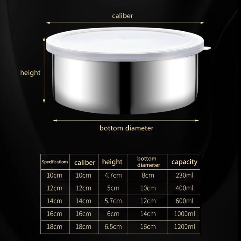 5Pcs Colorful Stainless Steel Mixing Bowls With Lids Stackable And Storage Deep Nesting Bowls Dishwasher Safe For Kitchen〔CC11〕 Vue A1