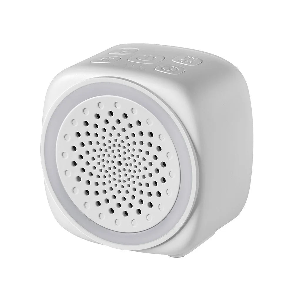 with RGB Lighting Baby White Noise Machine White 26 Types Soothing Music Sleep Sound Player Night Light with Timer Soft Lighting Vue White