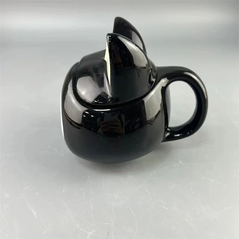 Ceramic Cartoon Mug QVersion Cute Figurine Coffee Cup Kawaii Character Art For Home Office Desk Table Decor Gift For Women Teens Vue