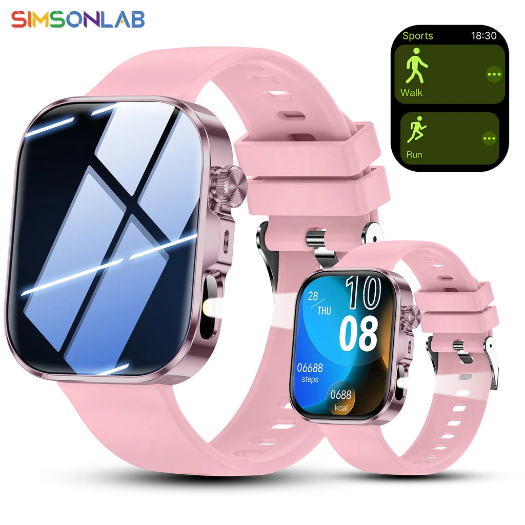 New Fashion Smart Watch for Android/IOS 2.01'Display Voice Assistant Bluetooth Call Phone Answer Sport Fitness Tracker Men Women Vue