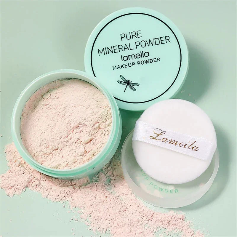 3 Colors Makeup Loose Powder Transparent Natural Face Finishing Powder Professional Oil-control Waterproof Matte Setting Powder Vue