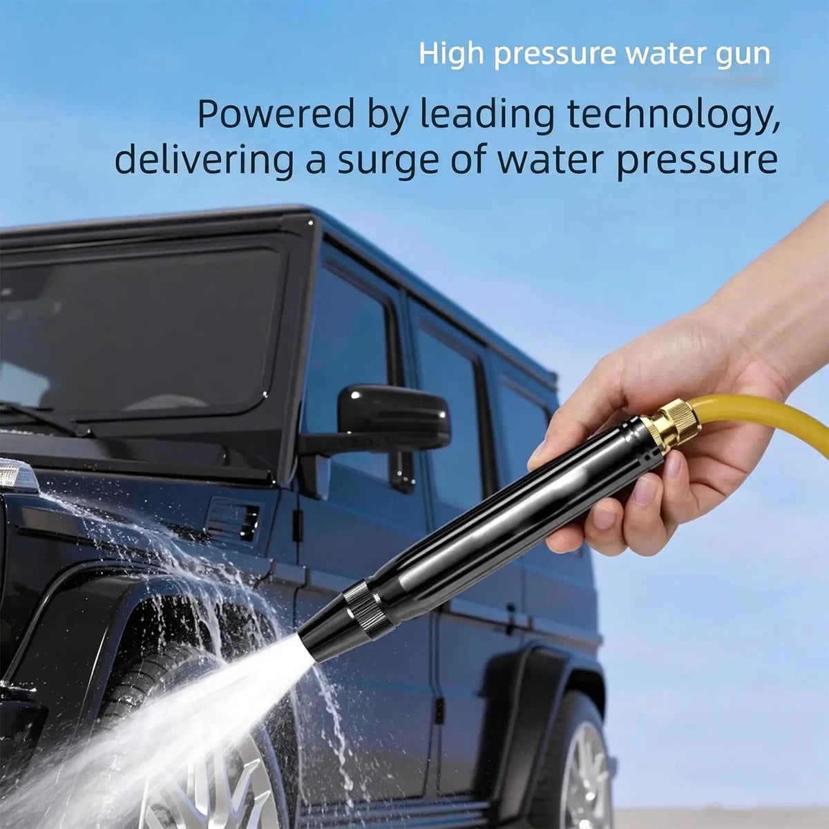 Powerful Adjustable Leak Proof High Pressure Water Hose Nozzle Washer for Home Cleaning Watering Yard Gardening Floor Furniture Vue