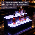2-Tier LED Liquor Bottle Display Stand with Remote Control LED Bottle Display Stand Vue United States