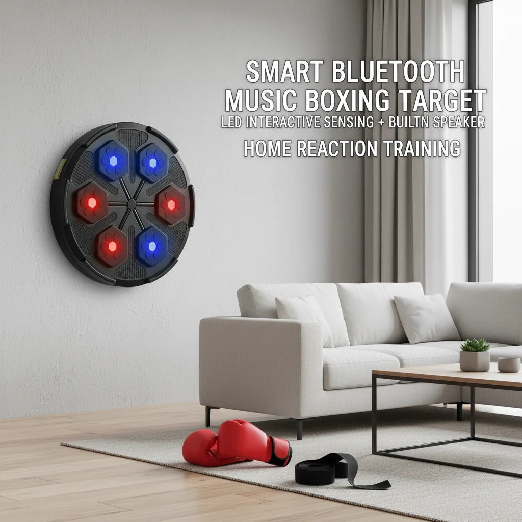 Smart Bluetooth Boxing Machine – LED Punching Target & Gloves Boxing Punching Target Vue United States