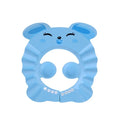 vvocci Shower Baby Soft Cap Adjustable Hair Wash Hat Bathing Head Cover for Kids Ear Protection Safe Children Shampoo Protect Vue B382 blue Rabbit