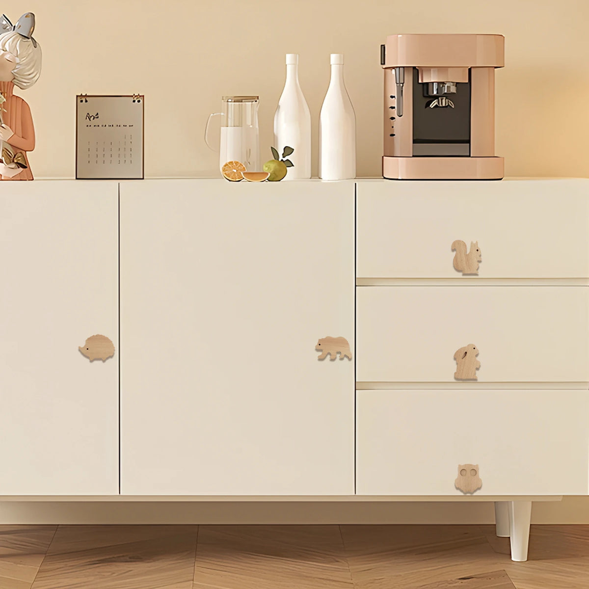 6-Pack Animal Wooden Drawer Knobs & Cabinet Handles for Kids Cabinet Knobs Vue