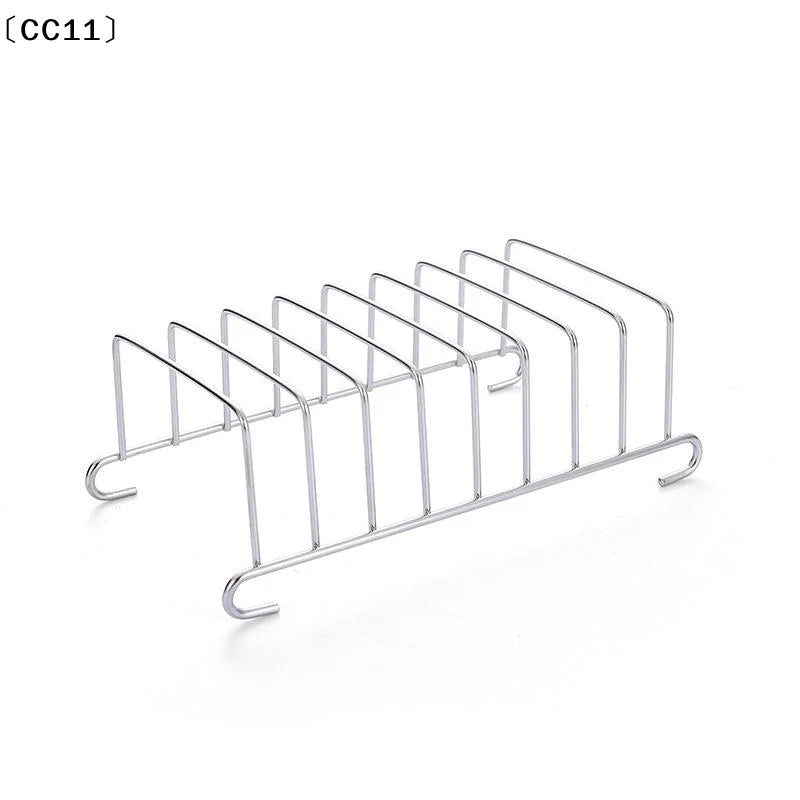 Stainless Steel Toast And Bread Rack 8 Slots Rectangle Food Display Tool For Air Fryer Accessories〔CC11〕 Vue