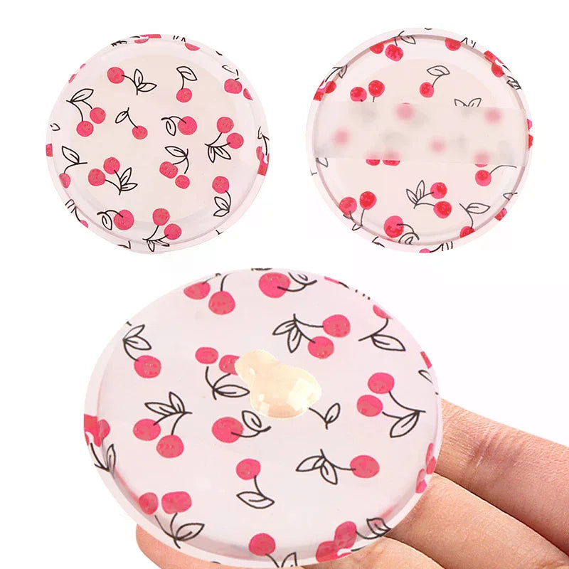 1/2Pcs Cherry Print Silicone Gel Powder Puff Sponge Face Conceale Cosmetics Puff Accessories For Foundation Cream No Powder Vue
