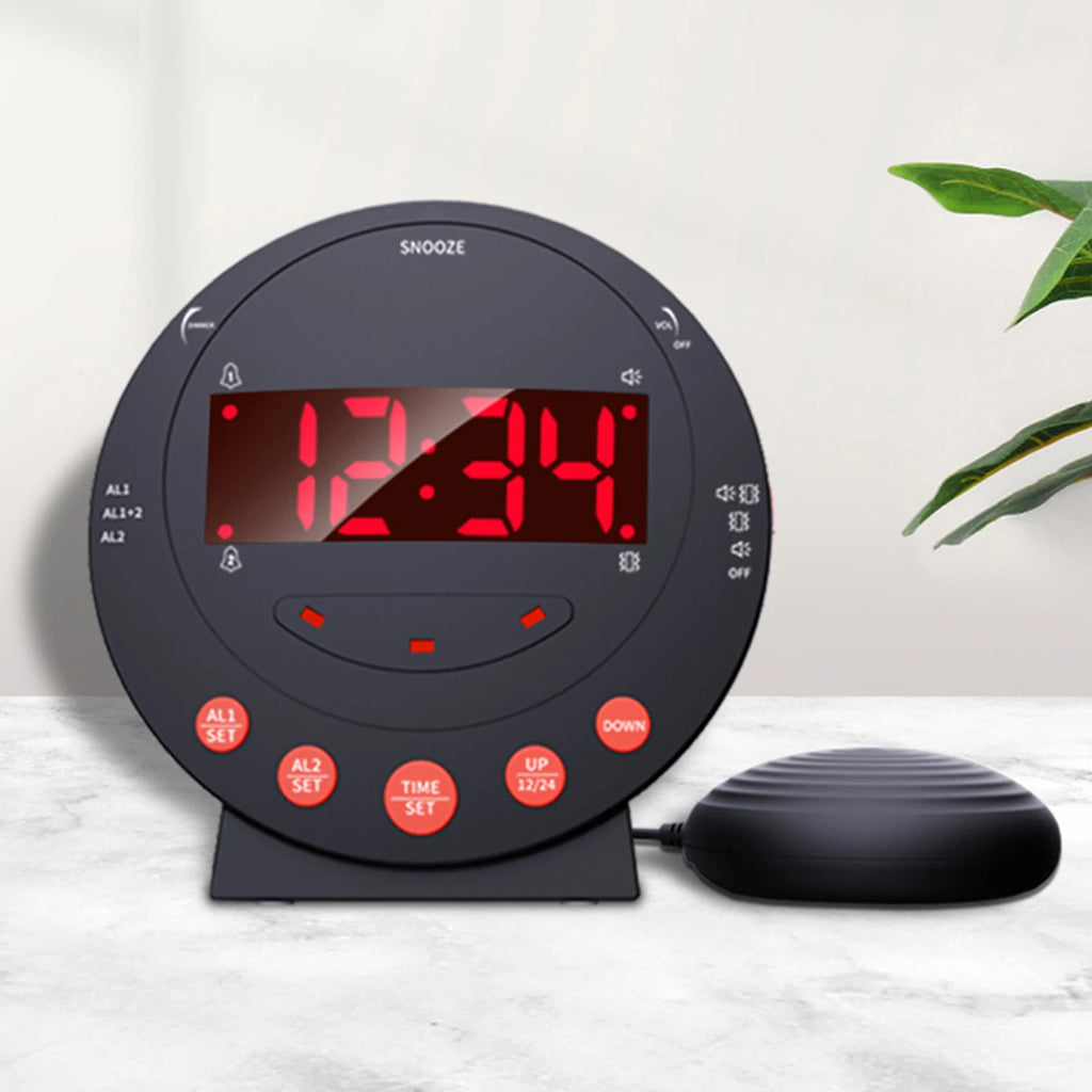 APWIKOGER Vibration Alarm Clock – LED Flash & USB Charging Vibration Alarm Clock Vue China Mainland