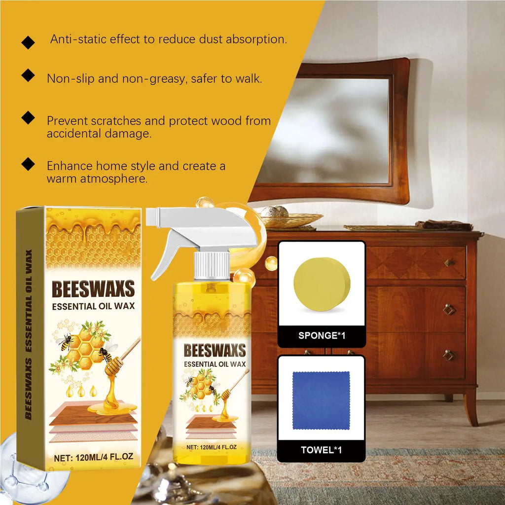 120ml Wood Finish Restorer Polishing Care Spray Multipurpose Wood Polishing Restorer Repair Brightening Agent for Furniture Care Vue