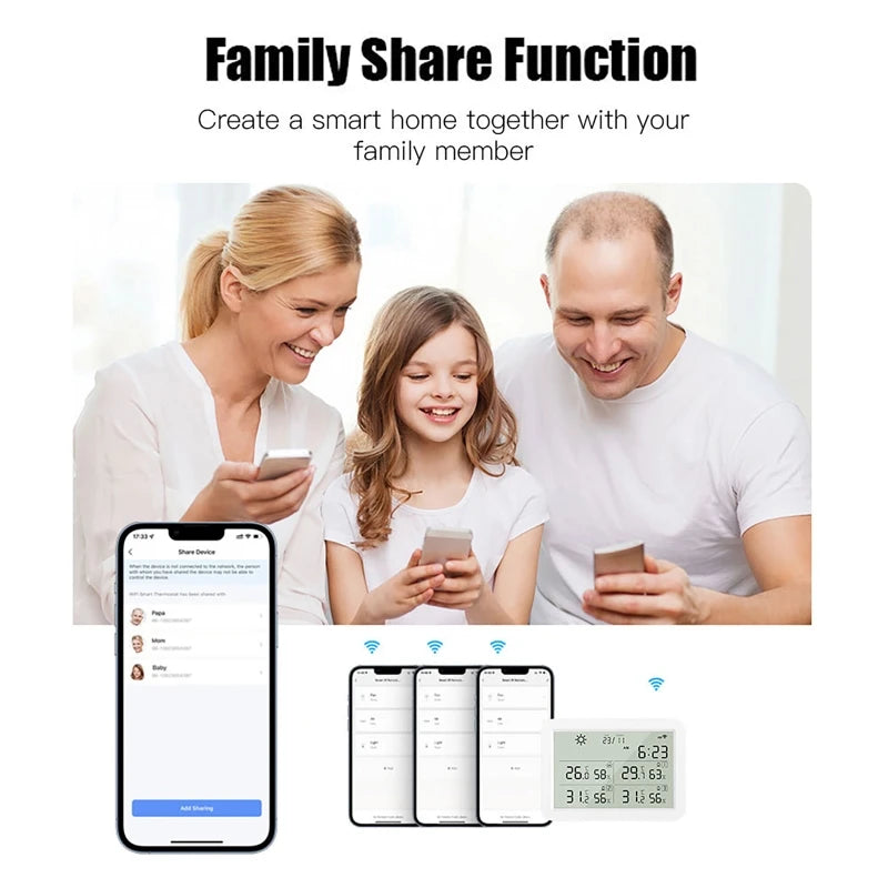 Tuya WiFi Smart Weather Station – Temp & Humidity Sensor Smart Weather Station Vue