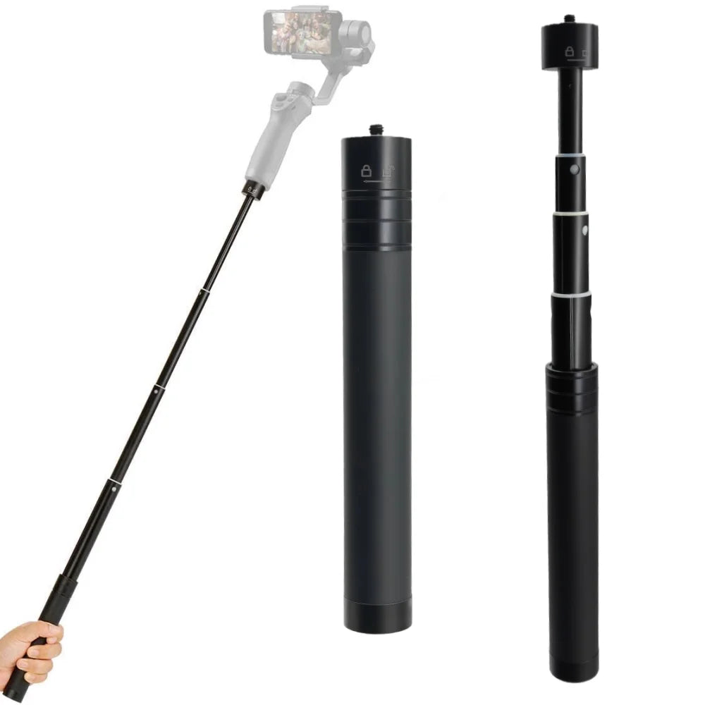 Extension Rod Pole For Stabilizer Max Length 73cm Aluminum Alloy Pole with 1/4 Inch Screw for Gimbal Stabilizer Zhiyun Feiyu Vue Default Title