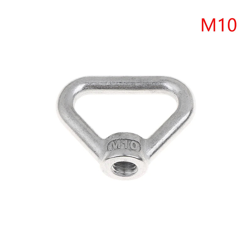 M8 M10 M12 M14 M16 M20 M24 304 Stainless Steel Triangle Lifting Eye Nut Trapezoid Thread Rings Fit For Handle Bolts Vue A2