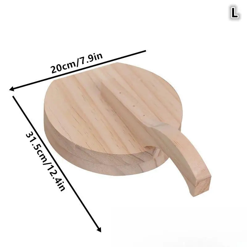 Solid Wood Dough Press Tool Quick Easy Dumpling Skin Presser Home