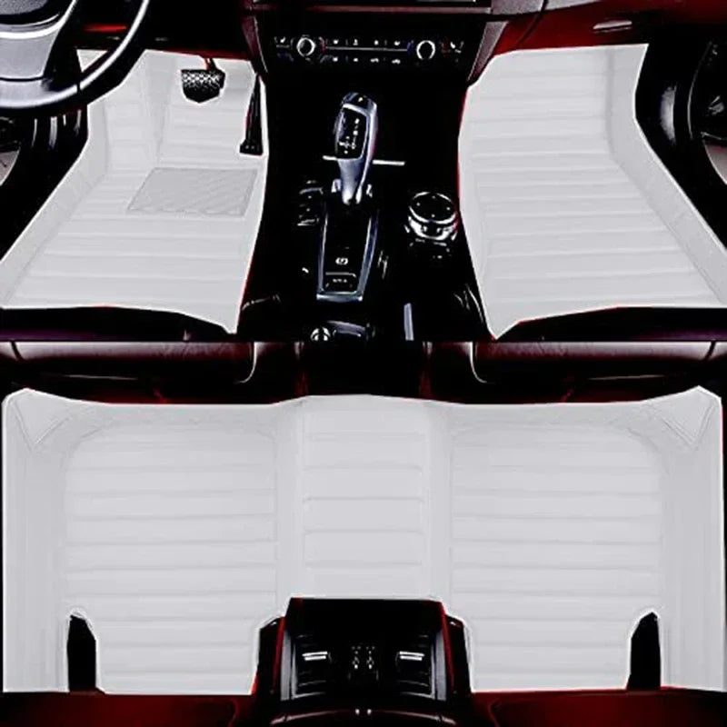 5D leather waterproof Custom Car Floor Mats For Toyota Venza Harrier Auto Carpets Foot Coche Accessorie liners Vue 2022-2023 B-white