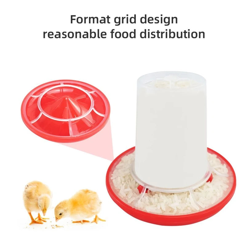 Automatic Poultry Feeder & Waterer Set with Leg Support Poultry Feeder & Waterer Vue