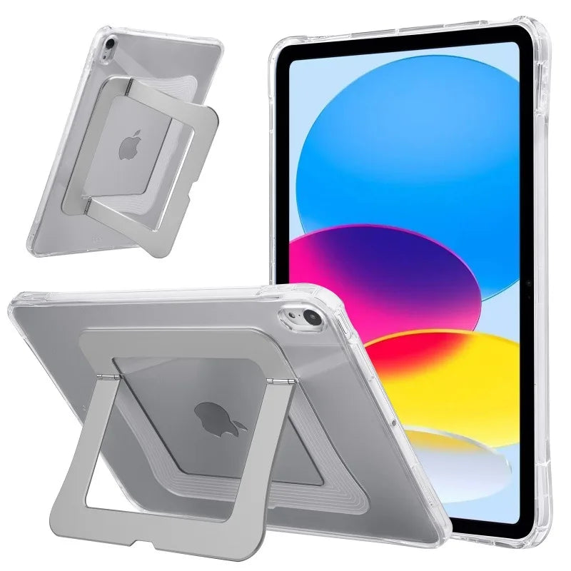 Ronnagar Slim Stand Case for iPad 11th Gen, Air, Pro – Leather iPad Stand Case Vue Silver Pro 12.9 4th 5th 6th