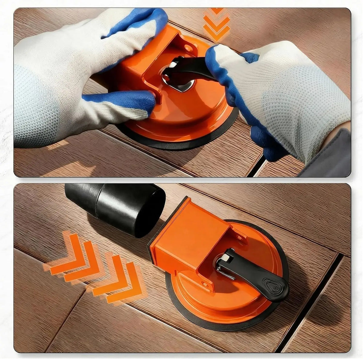 1/2/3PCS Hammer Suction Cup Wood Floor Gap Fix Tool Powerful Plank Tightener for Laminate Hardwood Floor Repair Vue
