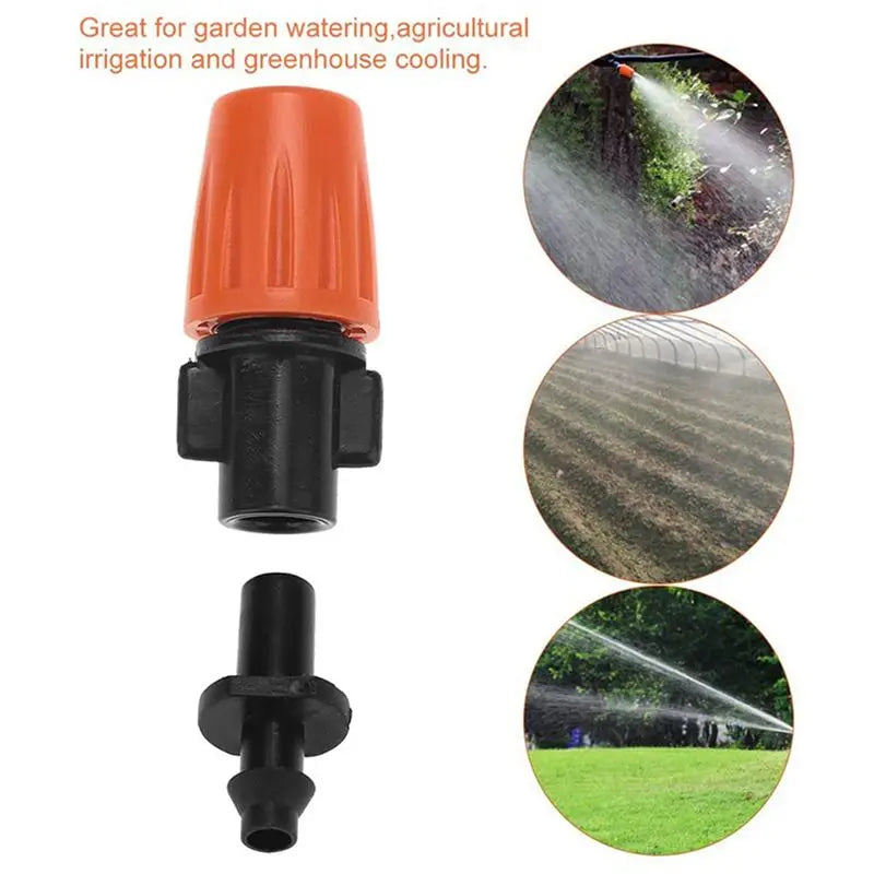 ABKW-250 Pcs Drip Irrigation Spray Nozzle, Water Spray Nozzle, Adjustable In 2 Modes: Water Mist And Water Column Vue