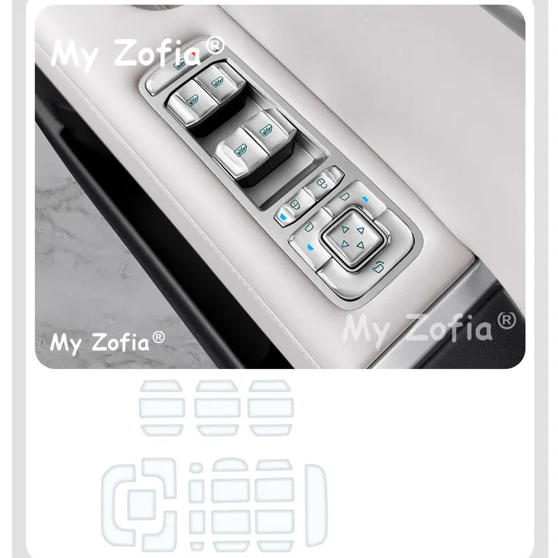 Car Steering Wheel Dripping Glue Button Protective Sticker Cover Trim Accessories For BYD Ti7 Leopard Titanium 7 2025 2026 Vue