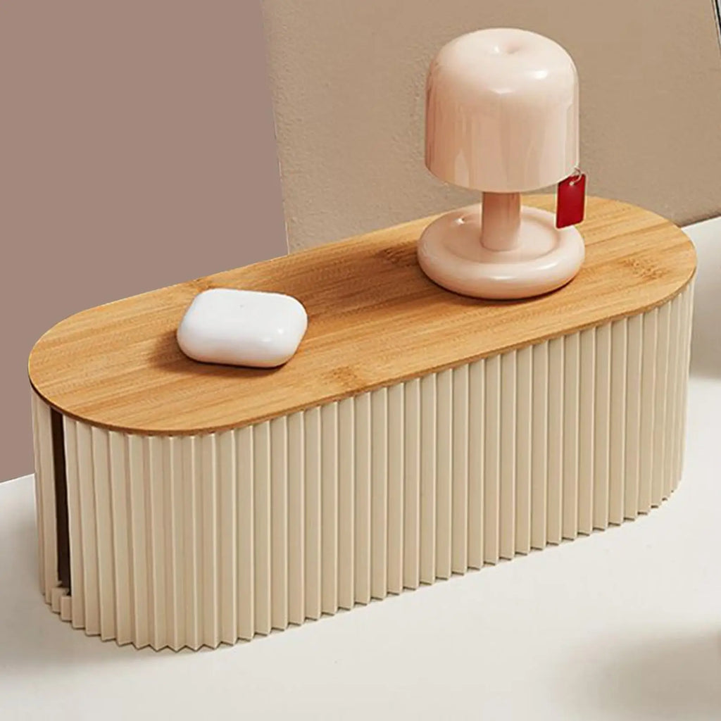 Cable Storage Box Wire Organizer Cord Holder Desktop Wire Management Box Outlet Hider Protector for Home Office Wire Tidying Vue
