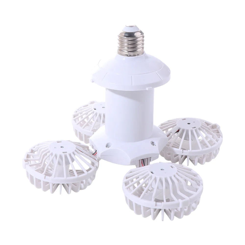 2 in 1 LED Ceiling Fan Light Wind Speed Adjustable with Remote Control Remote Control Aircraft Shaped Fan Light Quiet Vue