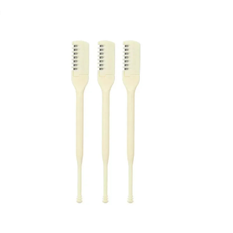 10PCS Nose Hair Scissors Ultra-Thin - Precision Trimmer, Ergonomic Design for Safe & Travel-Friendly Easy Grooming, Compact Vue M72 3pcs