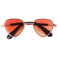Supplies Cute Fashion Pet Accessoires Reflection Eye Wear Pet Products Cat Dog Sunglasses Pet Glasses Photos Props Vue orange-B