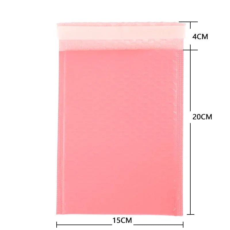 100pcs Bubble Mailers Pink Poly Bubble Mailer Self Seal Padded Envelopes Gift Bags For Book Magazine Lined Mailer Self Seal Vue