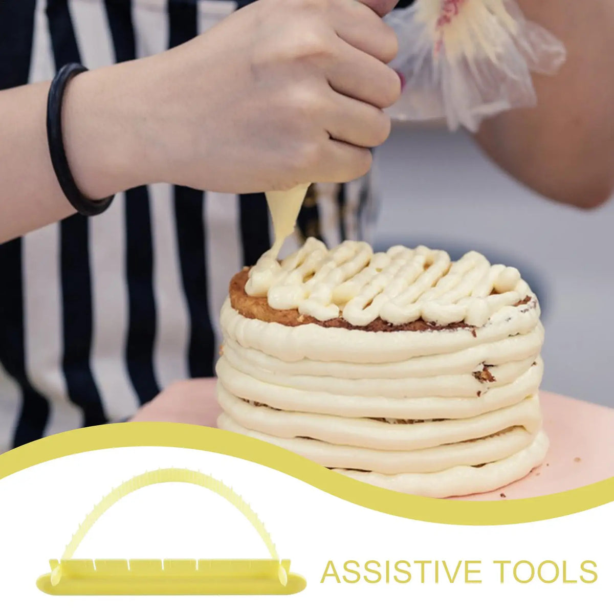 1pc Fondant Cake Arc Decorating Aid Fondant Tool Rim Scale Baking Ruler Sugarcraft Lace DIY Bakeware Tableware Kitchen Tools Vue