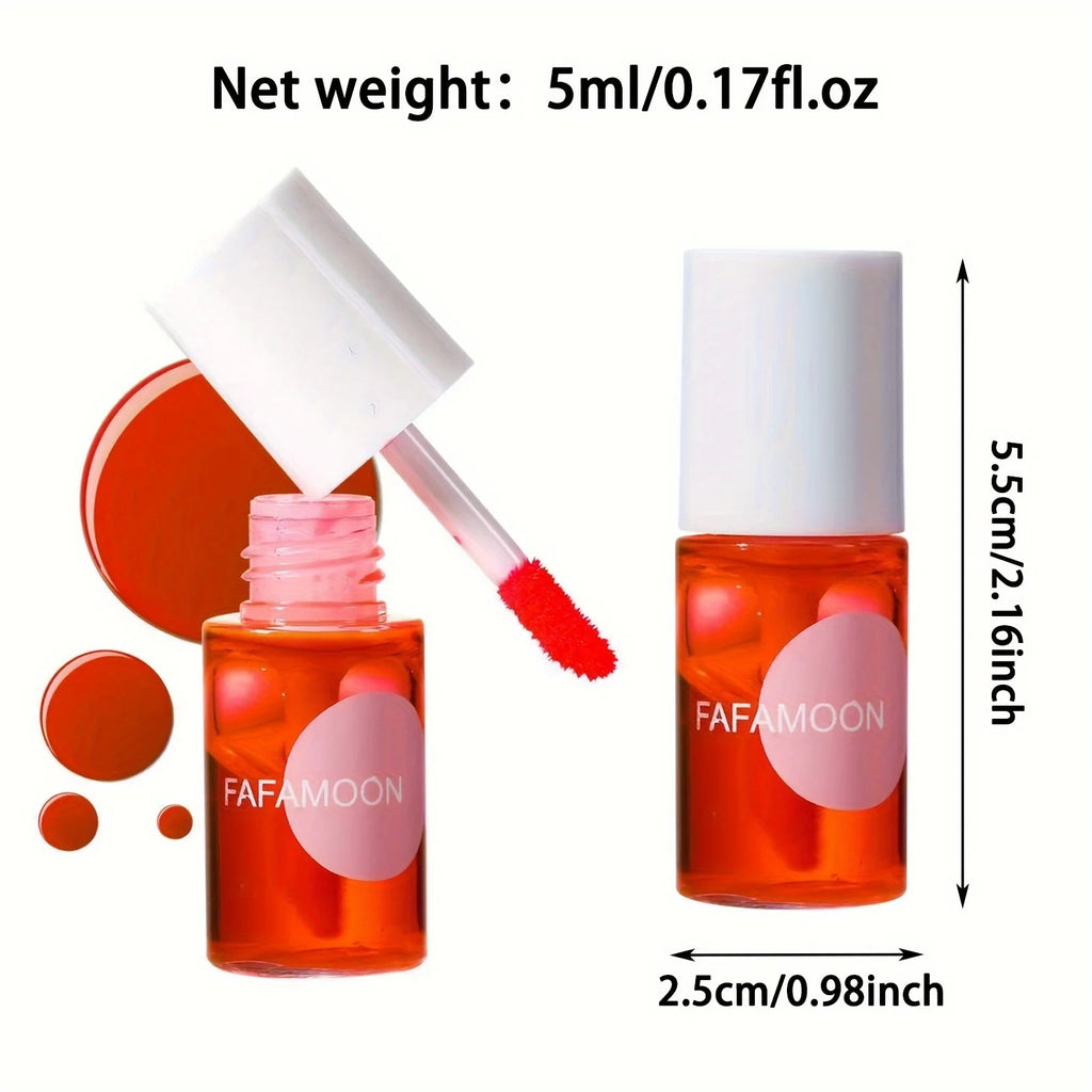 4 Color Fruity Lip Tint Water Gloss Tint, Moisturizing Waterproof Liquid Lipstick, Non-Stick, High Pigment, Long-Lasting Colors Vue